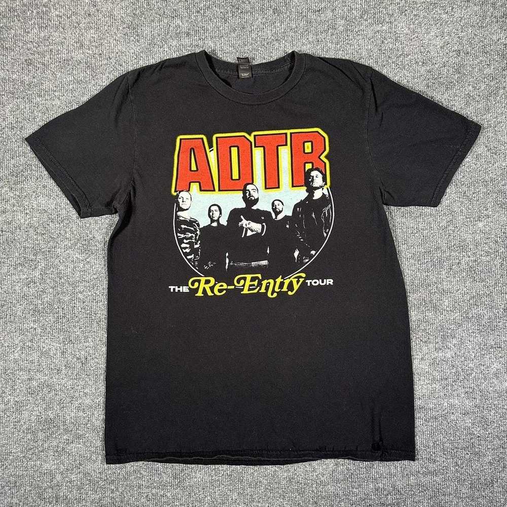 Band Tees essential black adtr band promo art tou… - image 2