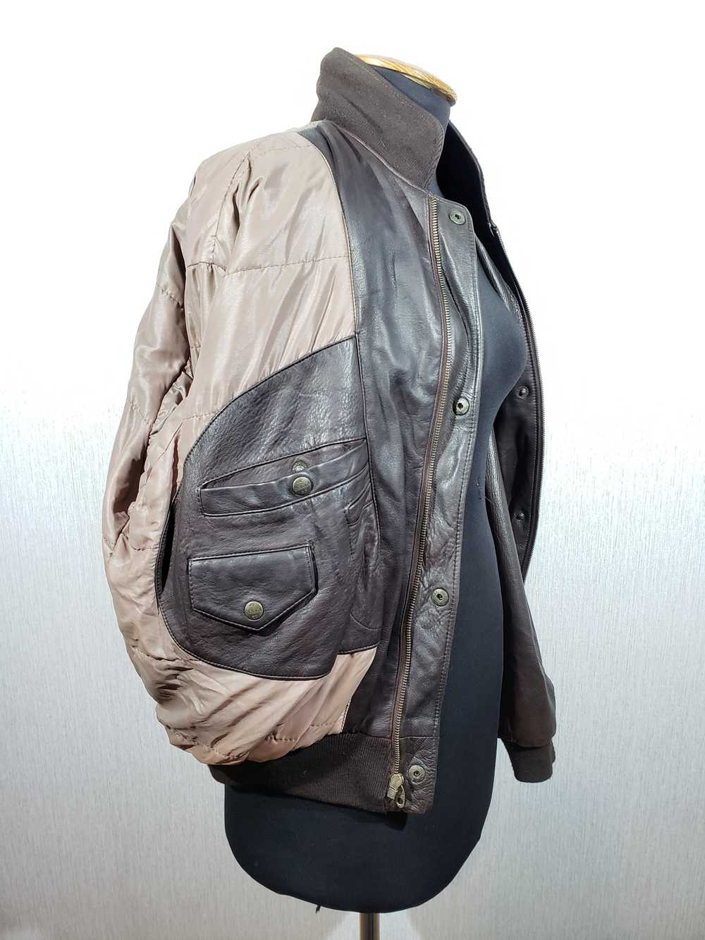 Designer × Peanuts Reliable men's leather jacket. - image 8