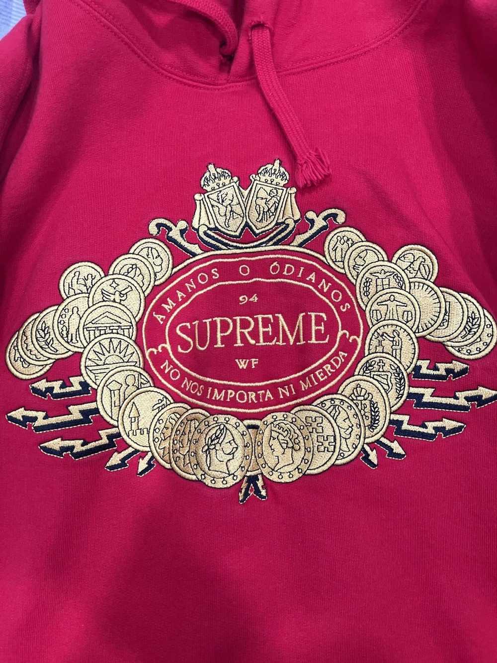 Supreme Supreme Love or Hate Red Hoodie - image 3