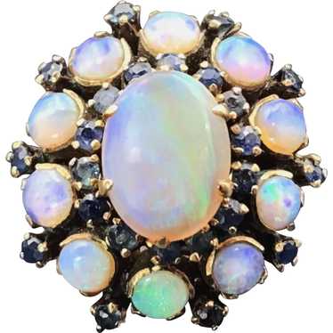 18K, Opal & Sapphire Cocktail Ring