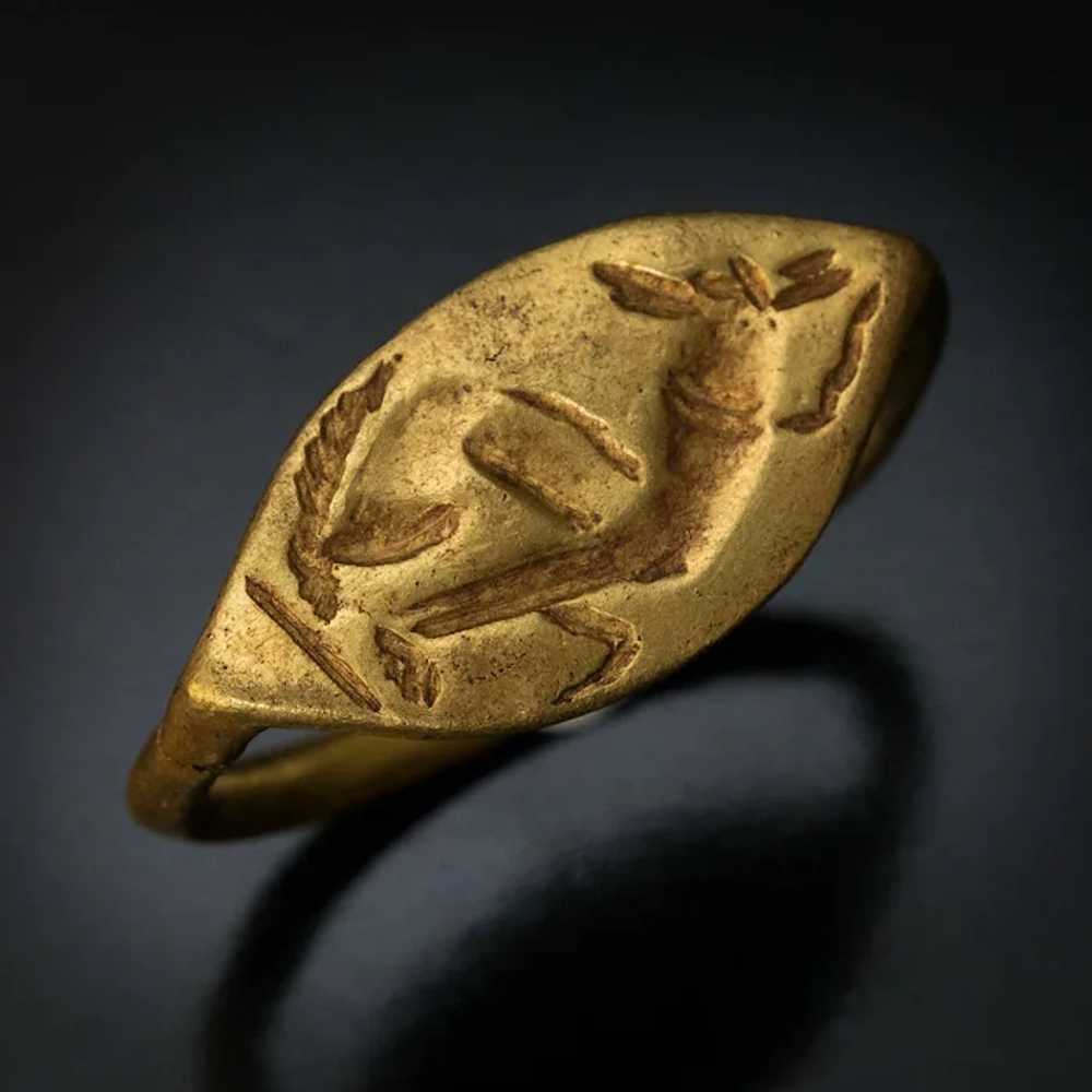 5th Century BC Ancient Greek Gold Finger Ring - image 8