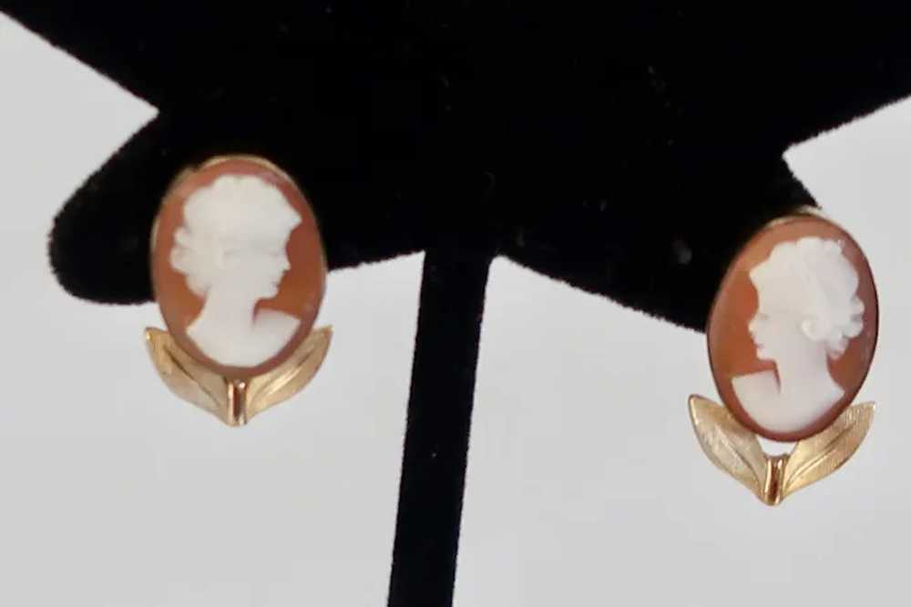 Vintage Classic  Gold Filled With 14K Post Cameo … - image 11