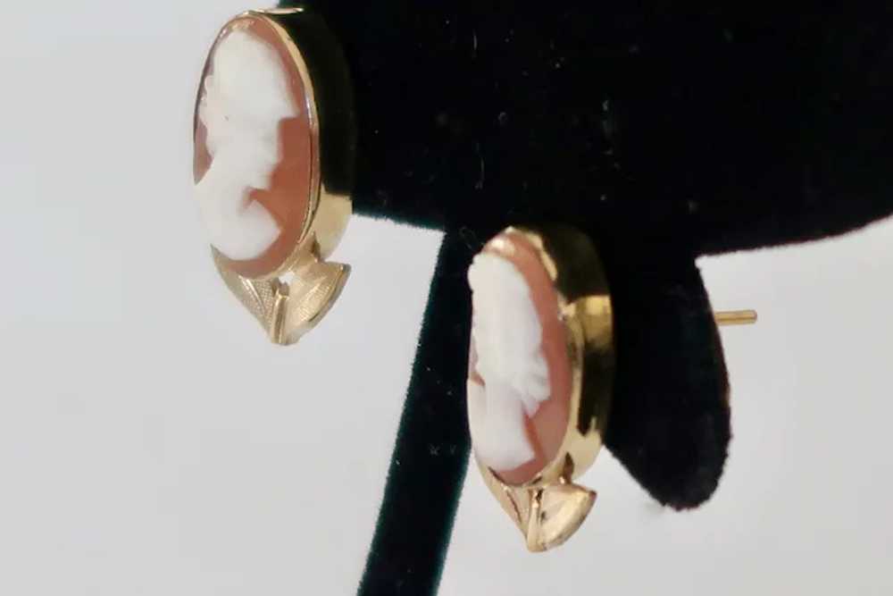 Vintage Classic  Gold Filled With 14K Post Cameo … - image 12