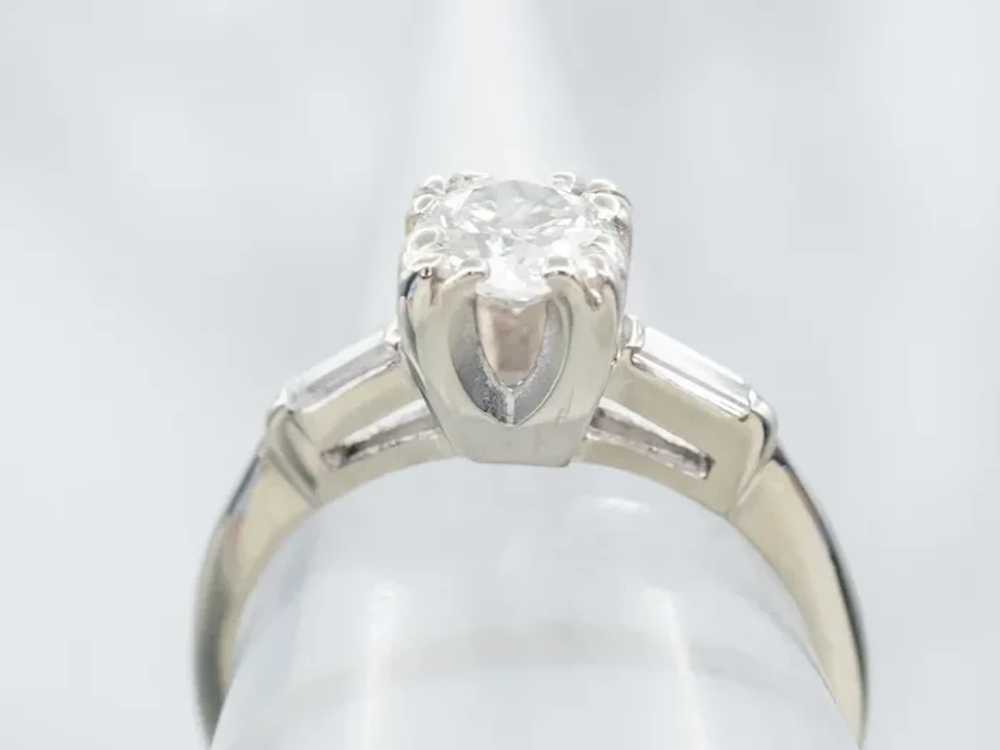 Retro Era Old Mine Cut Diamond Engagement Ring - image 3