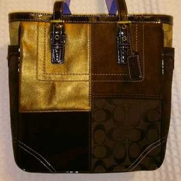 Coach patchwork signature tote - Gem