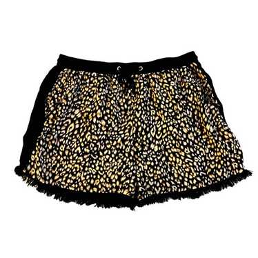 Umgee color block drawstring shorts. Black and le… - image 1