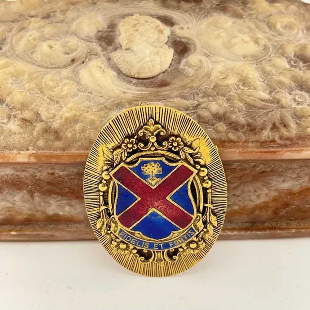 Fidélis at fortis infantry Regiment Crest Pin Wor… - image 4