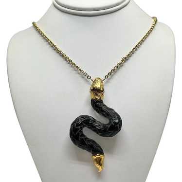 Alexis Bittar Lucite Snake Pendant Necklace