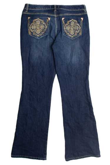 Y2k Mandala Embellished Denim Jeans (2000s) 985 - image 1