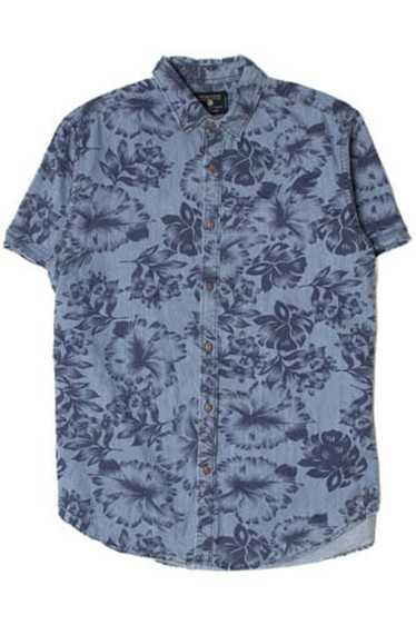 Blue Floral Hawaiian Shirt 2316 - image 1