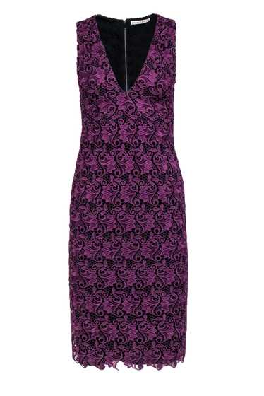 Alice & Olivia - Purple Lace Sheath Dress Sz 4