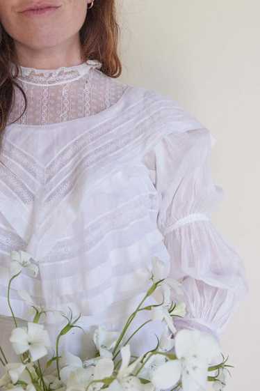 Edwardian Cotton Lace Blouse - image 1