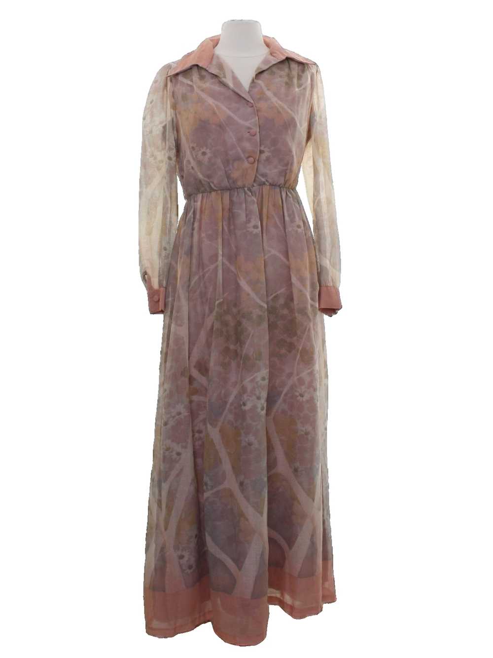 1970's Miss Elliette Miss Elliette Designer Maxi … - image 1