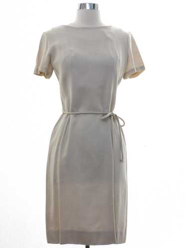 1960's Odette Odette Mod Jackie O Style Linen Blen