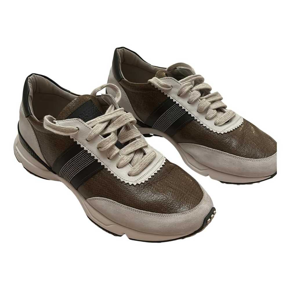 Brunello Cucinelli Leather trainers - image 1