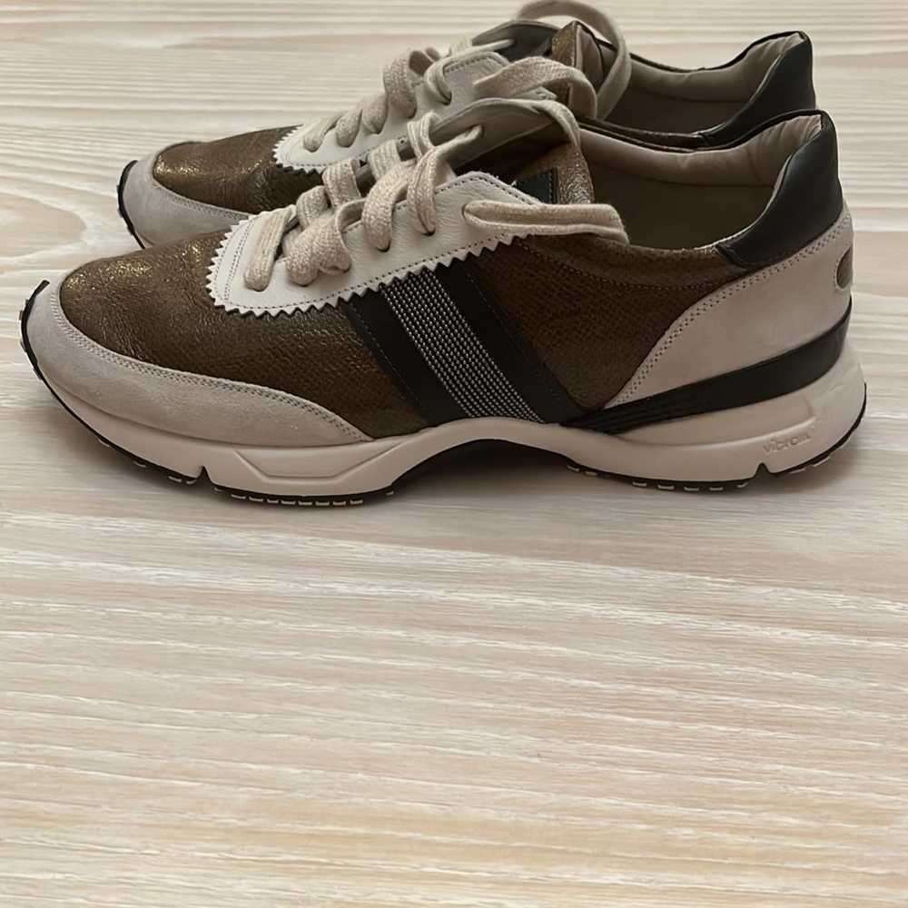 Brunello Cucinelli Leather trainers - image 5