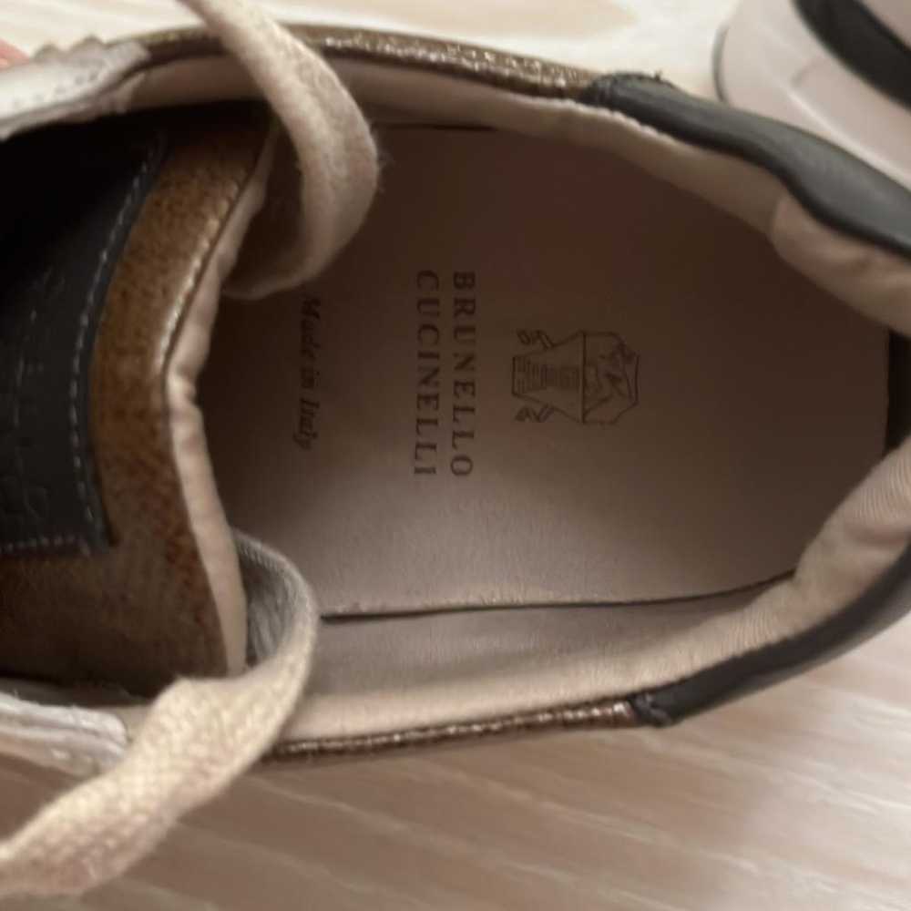 Brunello Cucinelli Leather trainers - image 8