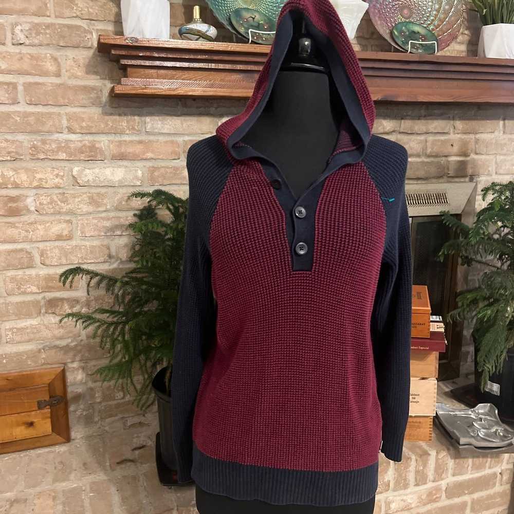 Armani Armani Exchange Sweater Burgundy Navy Blue… - image 4