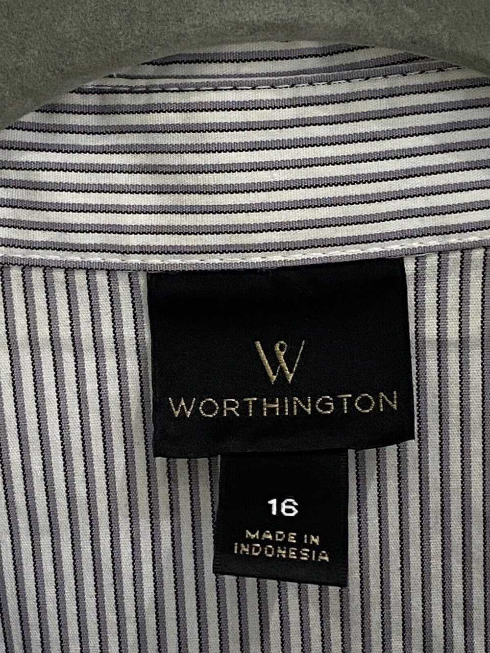 Worthington Worthington Men’s White Black Stripe … - image 7