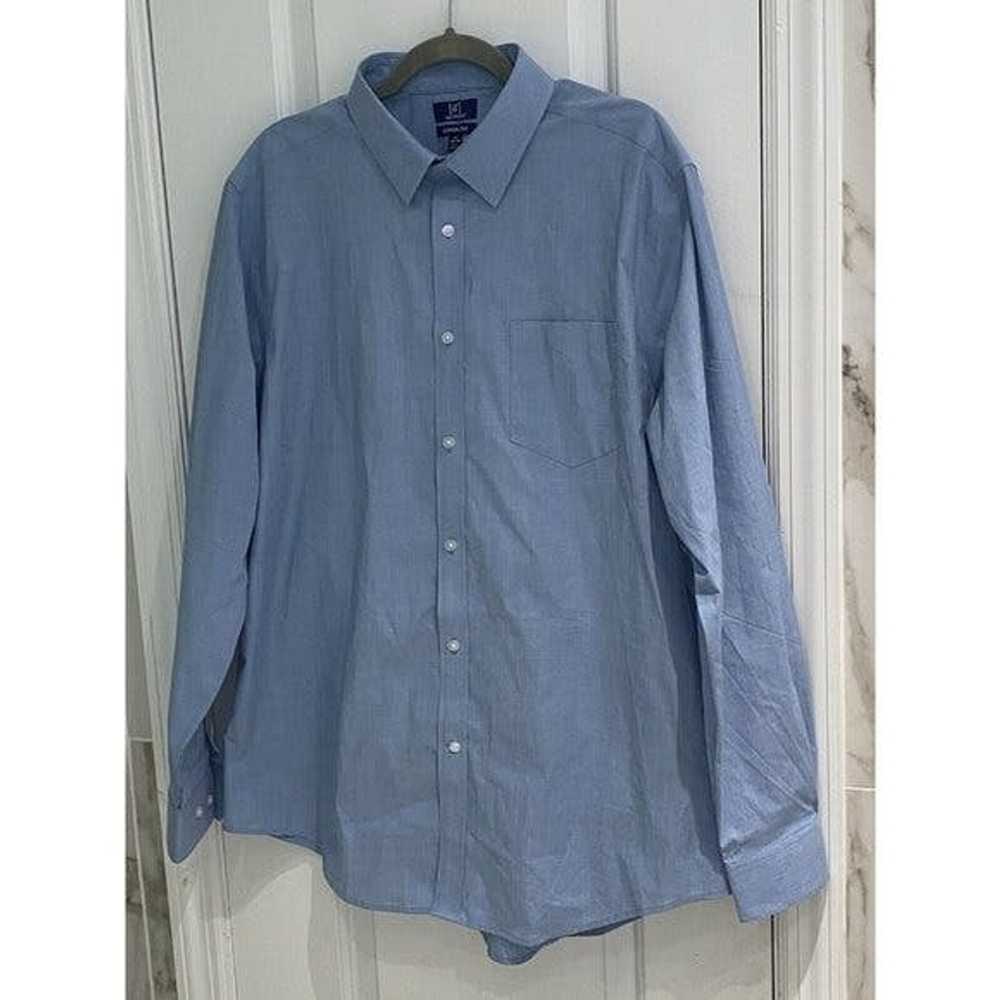 George George Mens Blue Long Sleeve Button Down P… - image 2