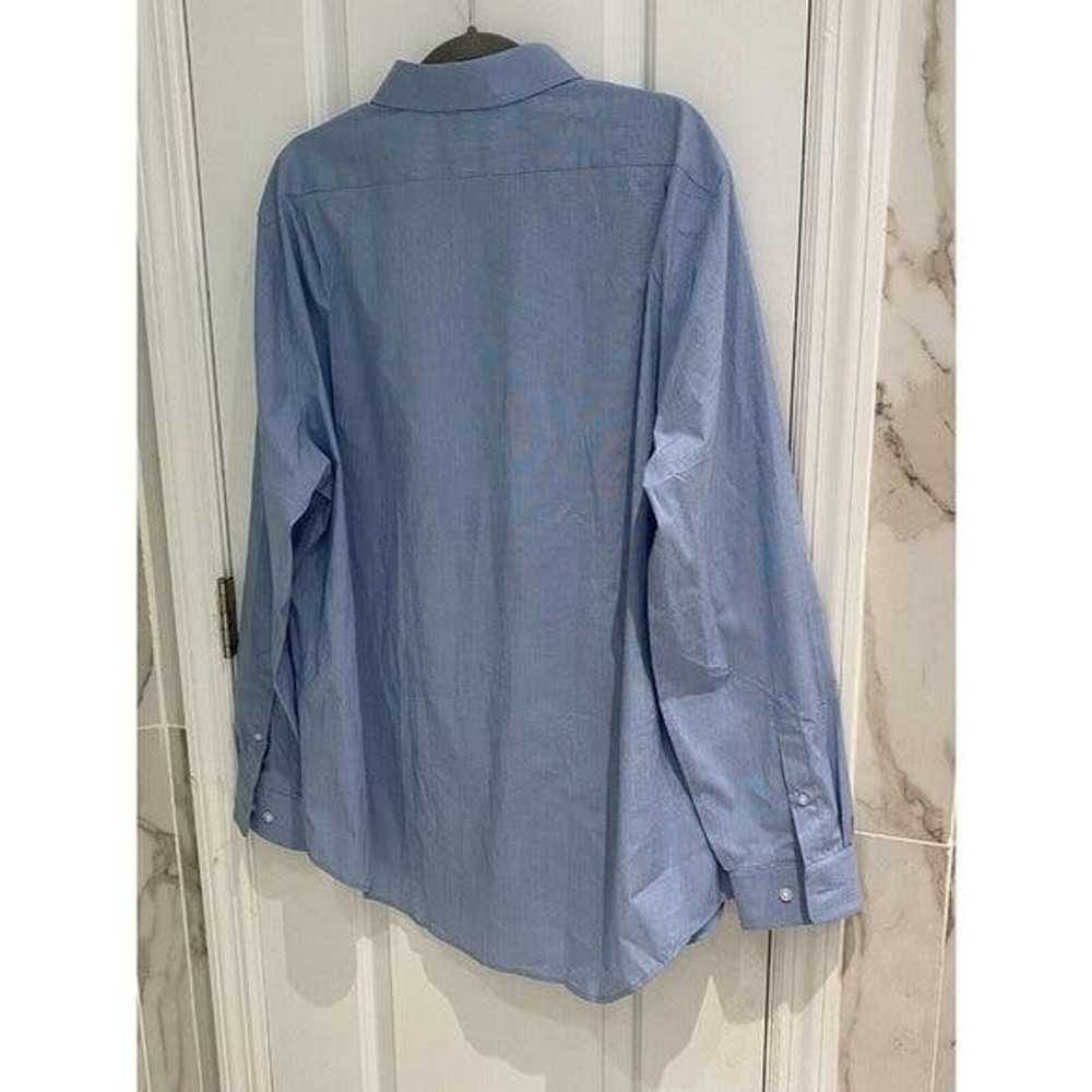 George George Mens Blue Long Sleeve Button Down P… - image 8