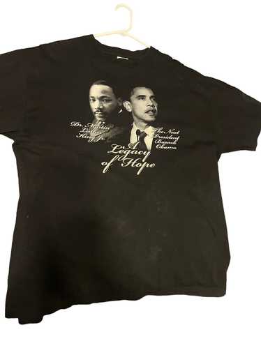 Vintage Vintage MLK Obama Tshirt - image 1