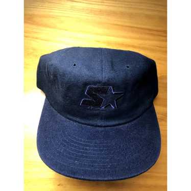 Vintage Starter Detroit Pistons Black Pinstripe Snapback Hat RARE