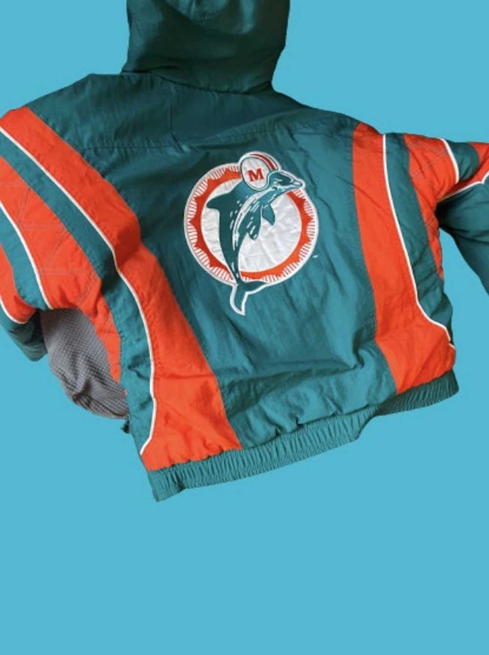 NFL Miami Dolphins Men's Vintage Starter Kangaroo Puffer Jacket XL