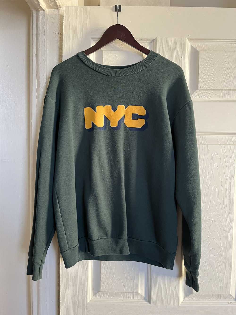 Only NY Only NY NYC Chunky Logo Sweater Green - image 1