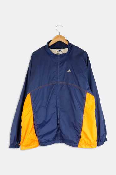 Vintage Adidas Jersey Lined Windbreaker Jacket Sz 