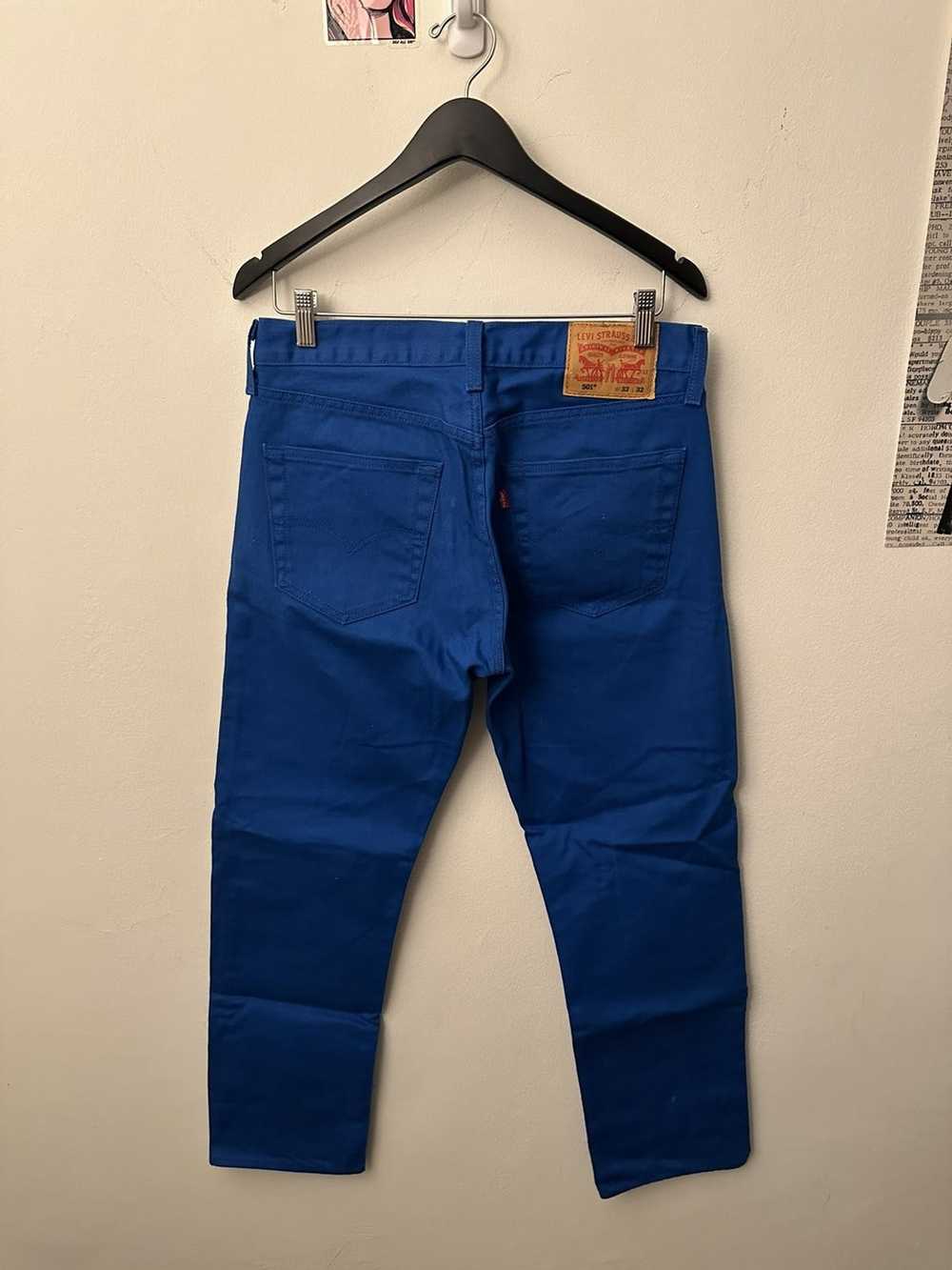 Levi's × Streetwear × Vintage LEVIS 501 RARE BLUE… - image 2