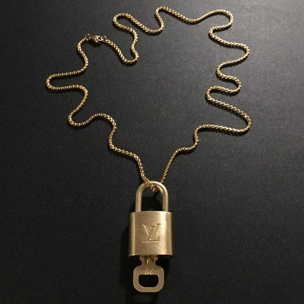 Louis Vuitton LV Lock, Key, & Gold Chain Gem