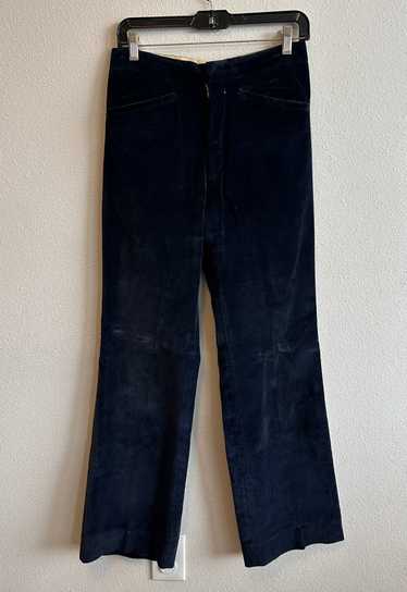 Vintage Vintage 50s/60s Velvet Navy Blue Pants
