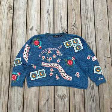 Streetwear × Vintage Vintage Carole Little Knit s… - image 1