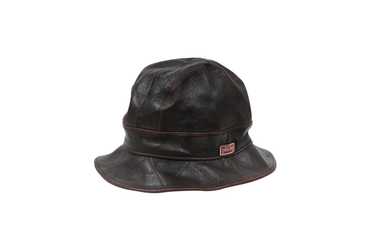 Dior Vintage Logo Burgundy Bucket Hat Size 58 - image 1