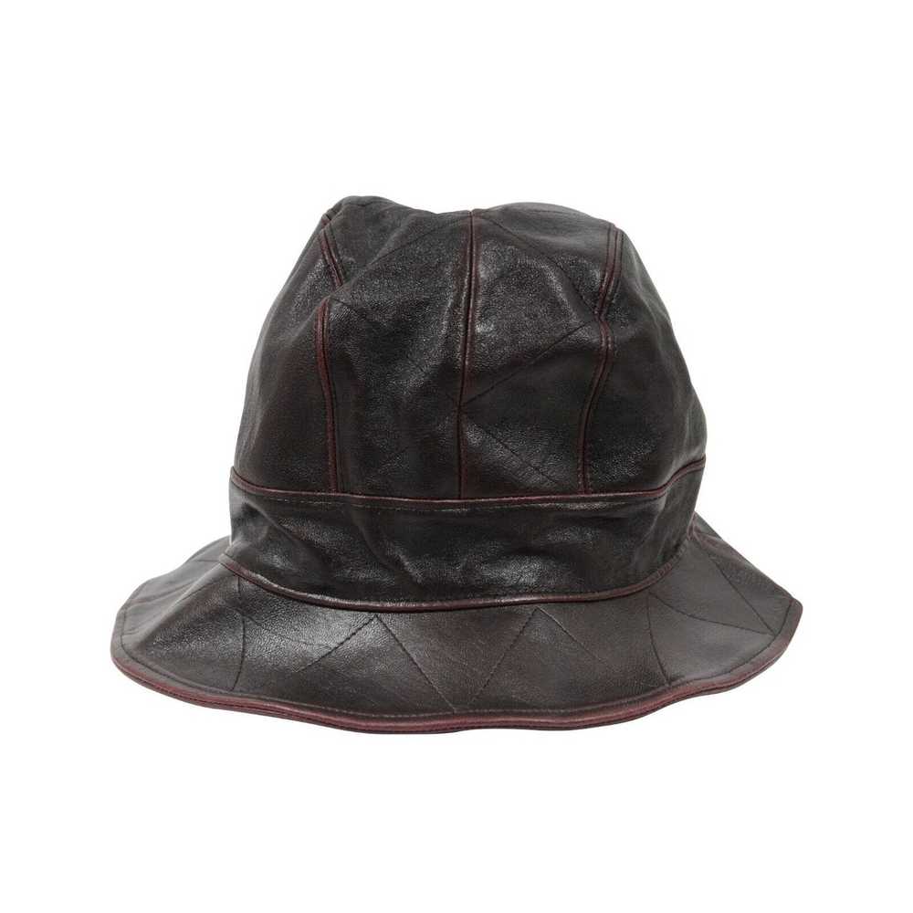 Dior Vintage Logo Burgundy Bucket Hat Size 58 - image 4