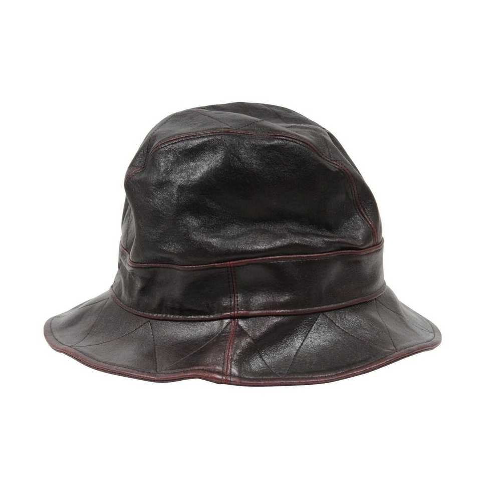 Dior Vintage Logo Burgundy Bucket Hat Size 58 - image 6