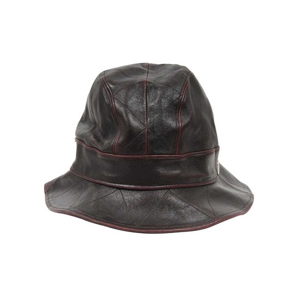 Dior Vintage Logo Burgundy Bucket Hat Size 58 - image 7