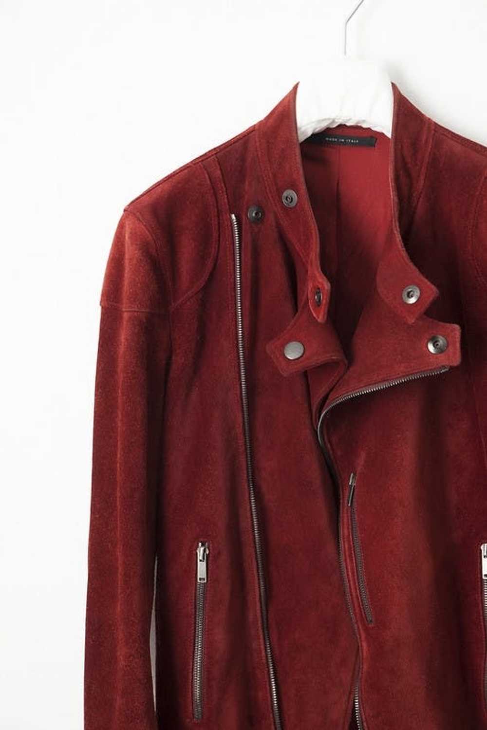 Gucci Red suede biker jacket - image 2