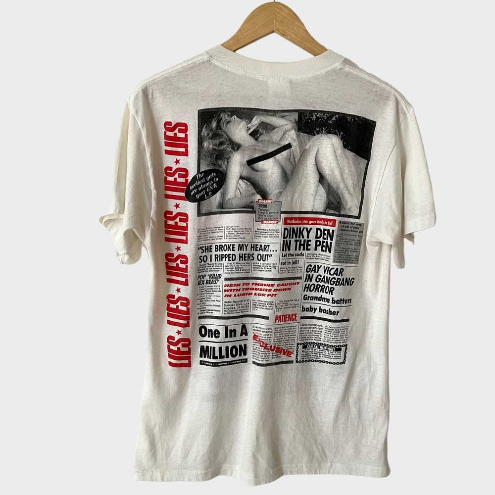 Vintage 1988 Guns N Roses "Lies" Vintage Tour ban… - image 2