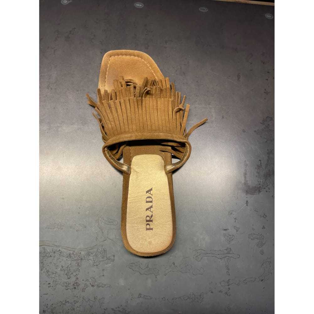 Prada Leather flip flops - Gem