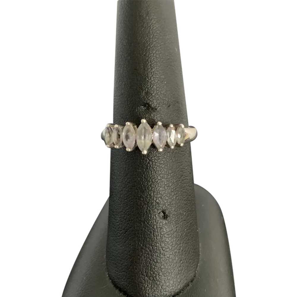 Natural Stone Sterling Ring - image 1