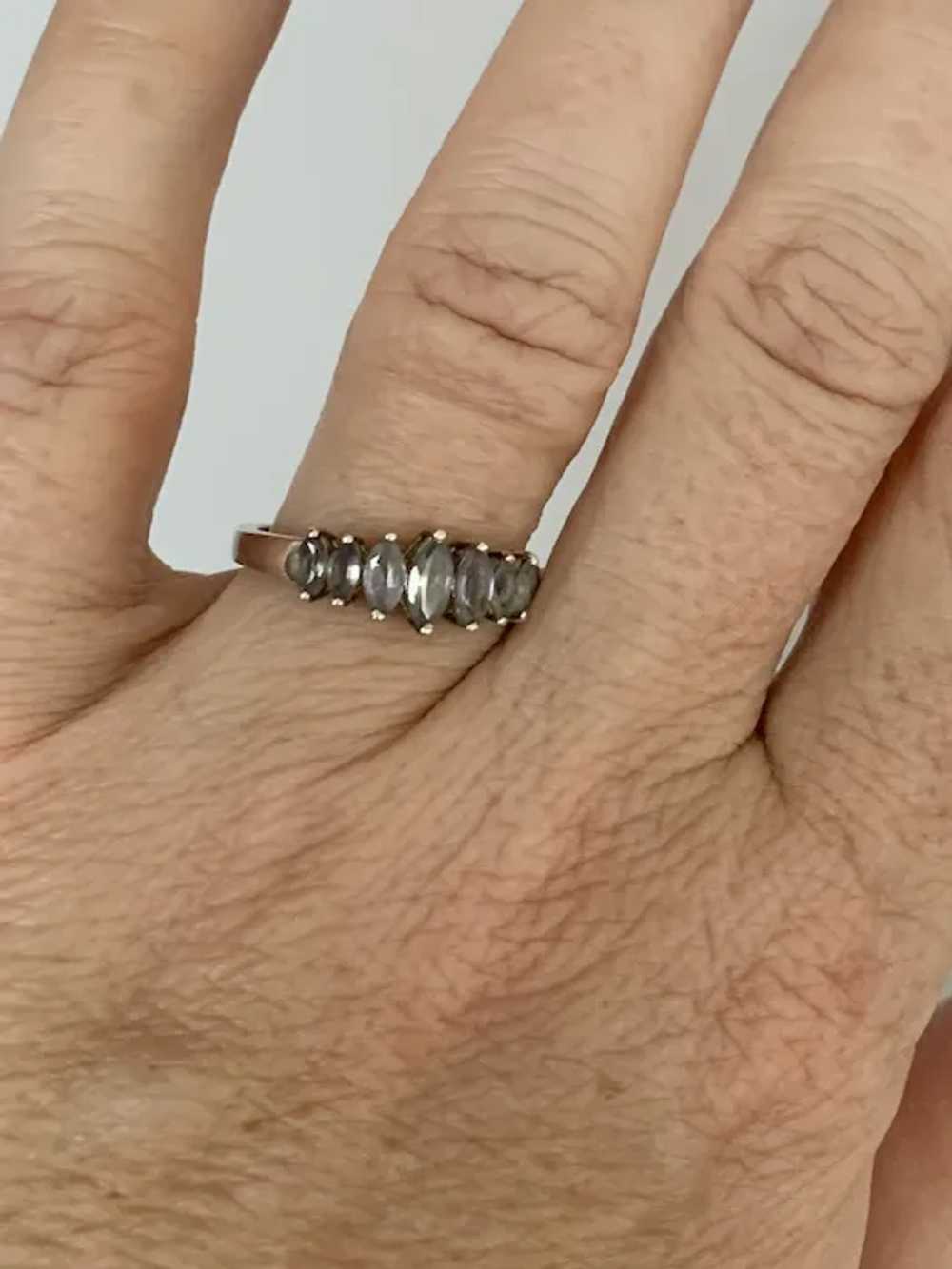 Natural Stone Sterling Ring - image 2