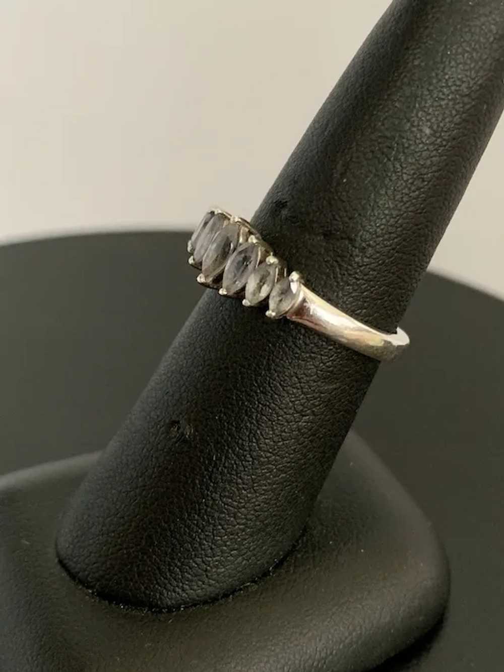 Natural Stone Sterling Ring - image 3