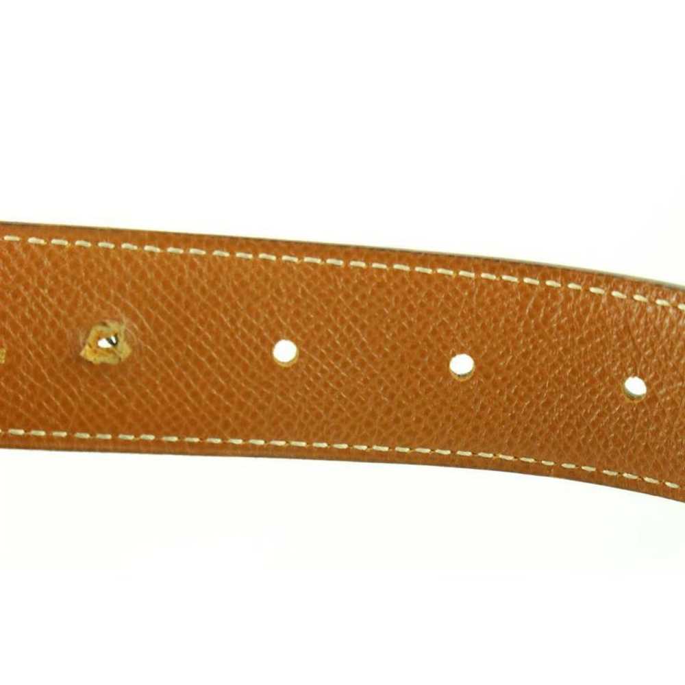 Hermès H leather belt - image 12