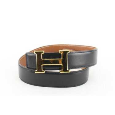 Hermès H leather belt - image 1