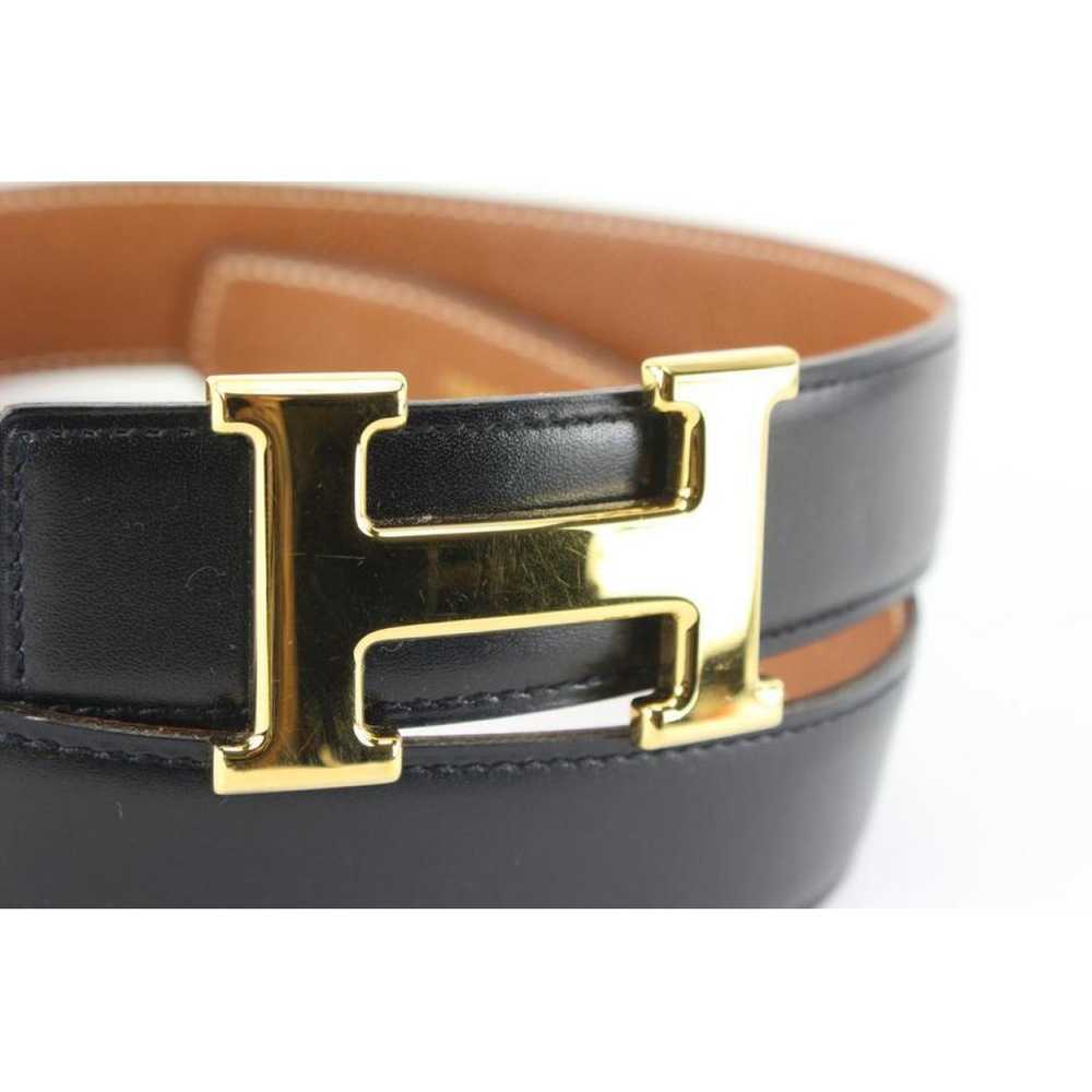 Hermès H leather belt - image 2