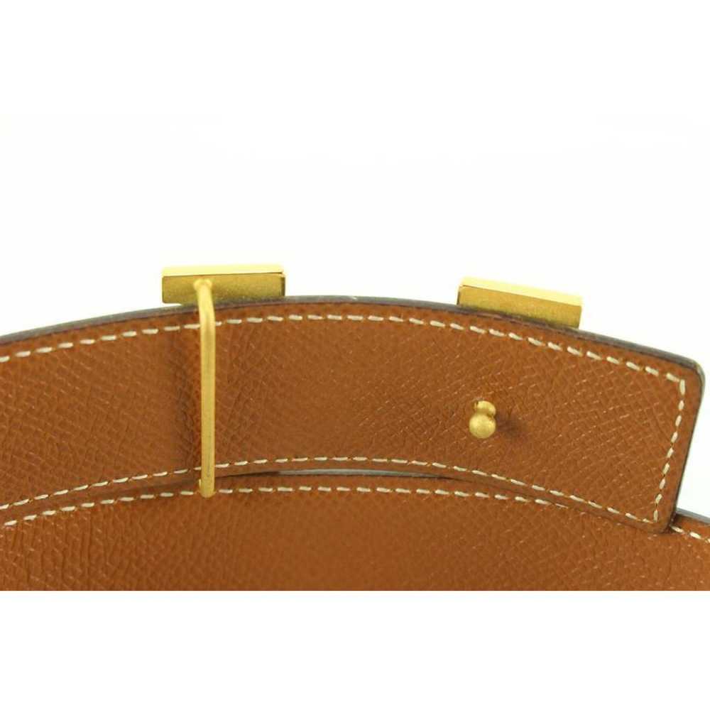 Hermès H leather belt - image 6