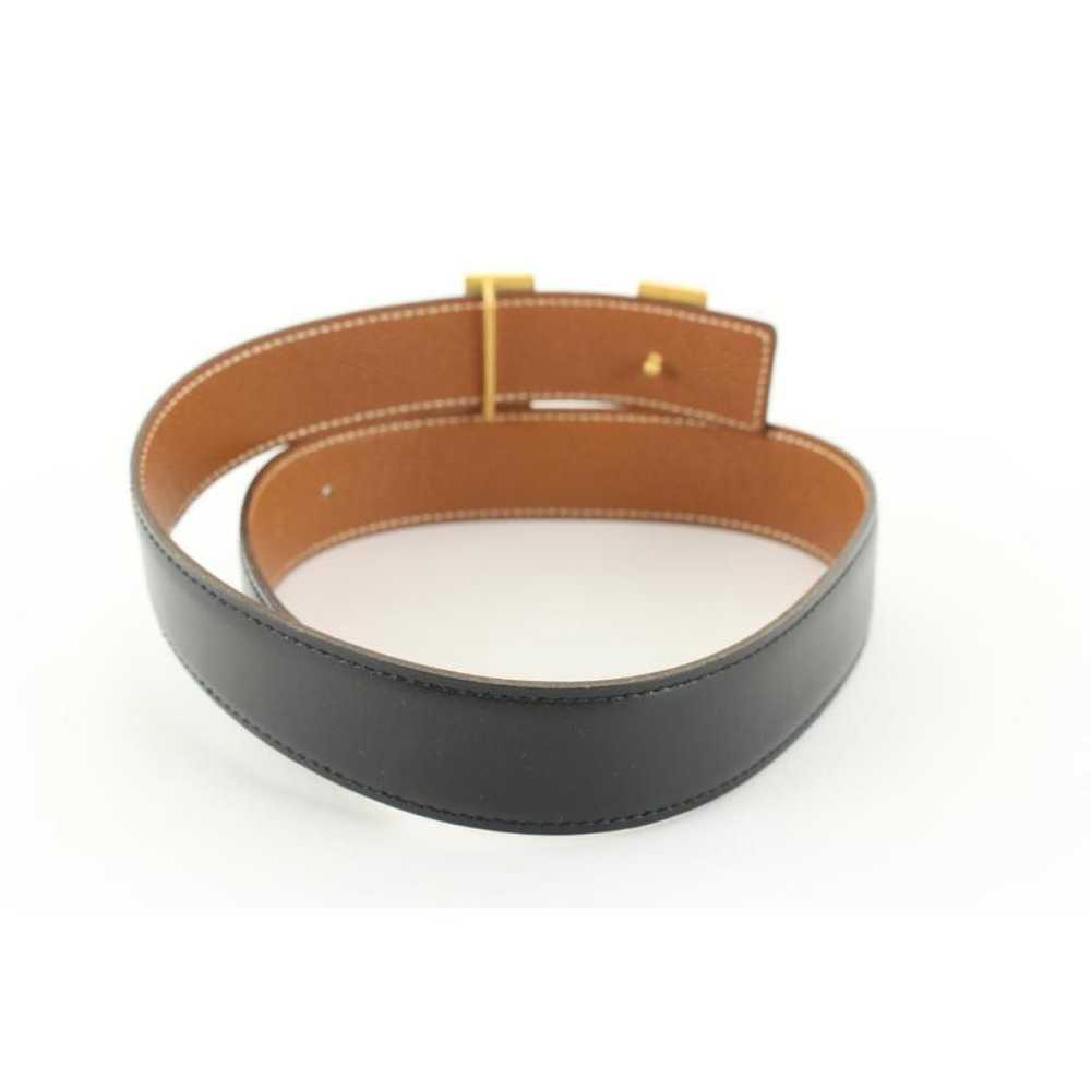 Hermès H leather belt - image 7