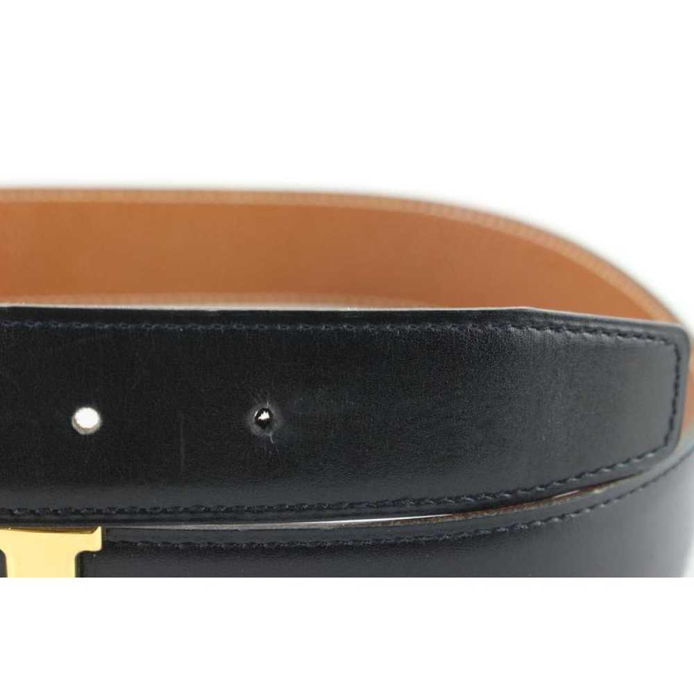 Hermès H leather belt - image 9